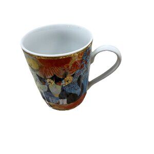 Goebel Romantico Cat Mug Rosina Wachtmeister Coffee Tea Cup Whimsical Rare